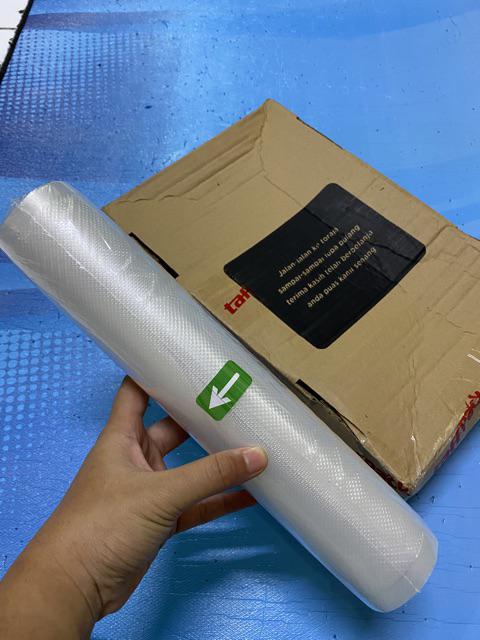 Plastik Vacum Plastik Emboss Vacum Sealer Untuk Makanan 28x500cm 1 Roll - Vcm