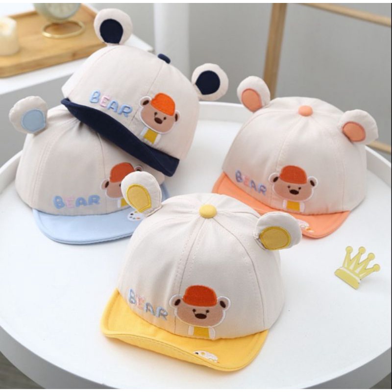 TOPI IMPORT 3D BORDIR BEAR