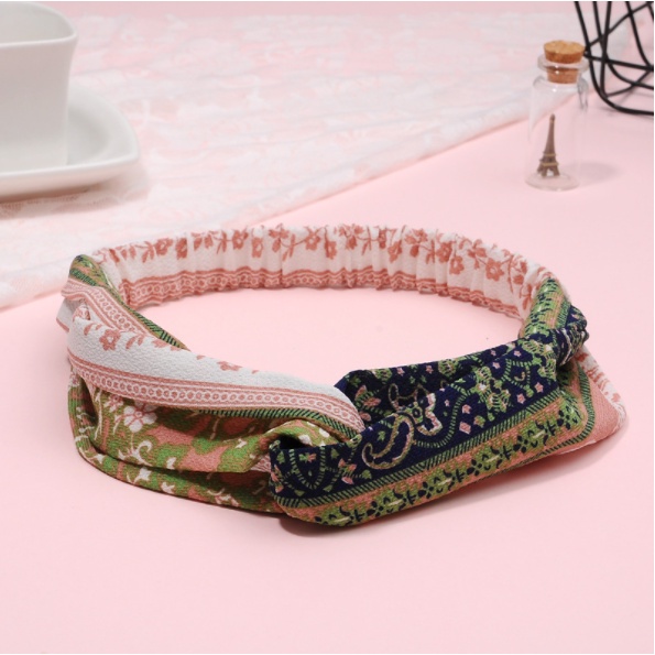 Bando Headband Rajut Kapas Pita / Korea Retro Fashion Premium Bandana Simpul Twist Elastis Jepit Ala Wanita Hairband