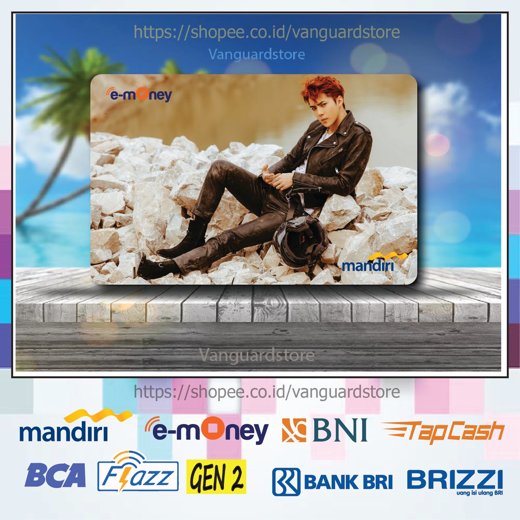 KARTU E MONEY E TOLL KOREA SEHUN EXO KPOP 11 EMONEY MANDIRI FLAZZ BCA BNI TAPCASH BRIZZI BRI-1 SISI