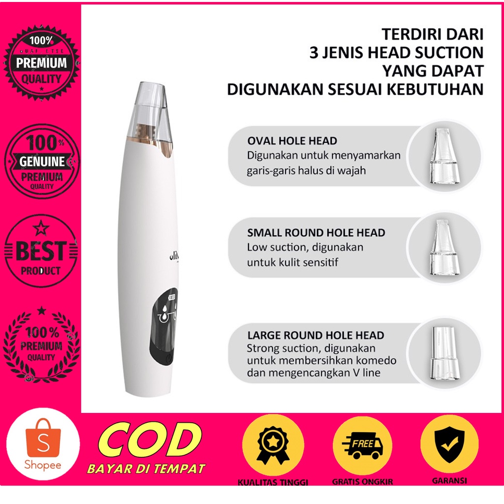 Alat Penyedot Komedo Jerawat Elektrik Comedo Blackhead Comedone Remove Herbaay Alat penyedot komedo/