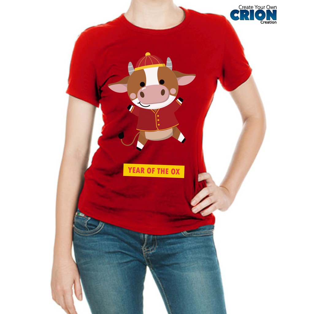 Kaos Ladies Imlek Kerbau - Year Of Ox Cute - By Crion