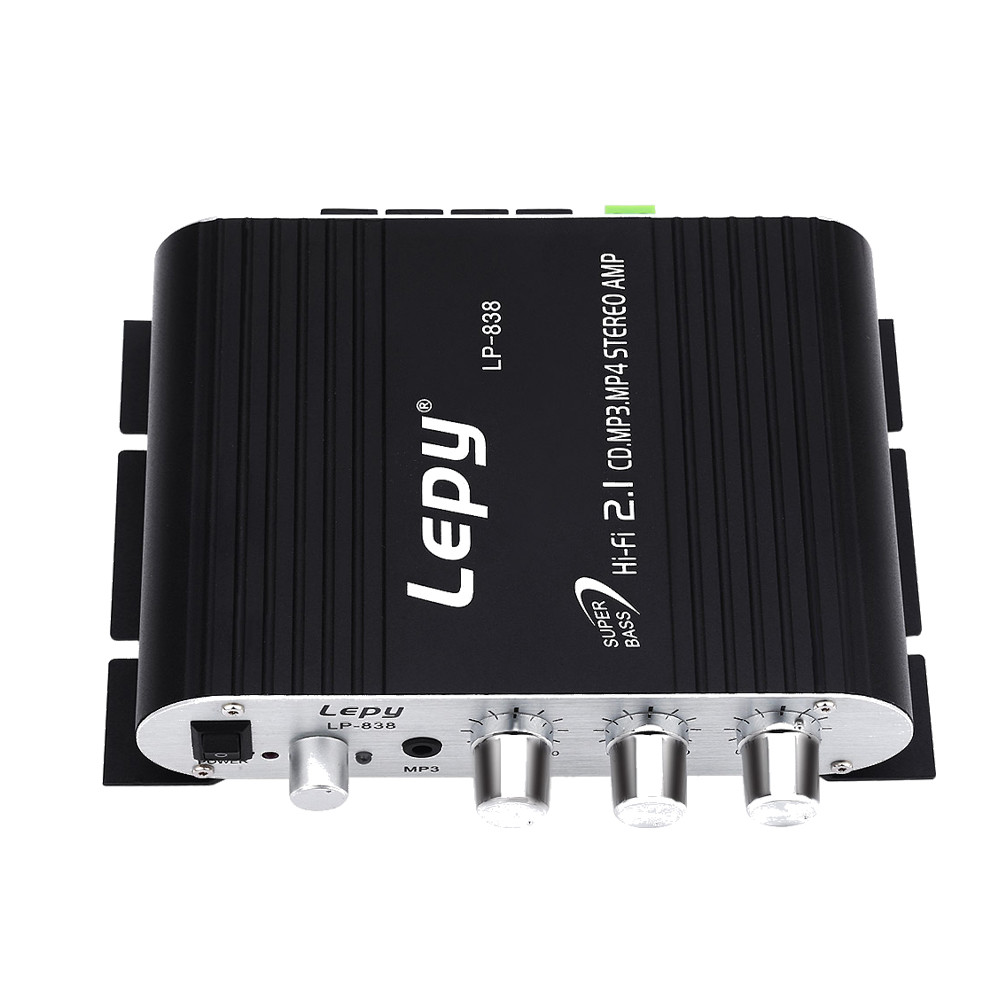 Lepy HiFi Stereo Amplifier Treble Bass Booster - LP-838 - HTM