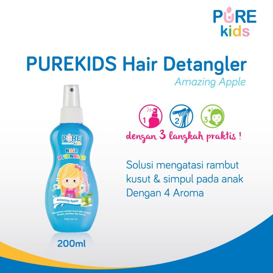 PURE KIDS HAIR DETANGLER 200ML