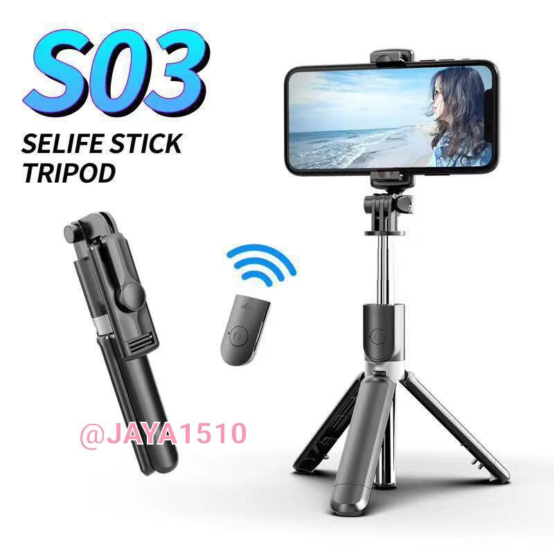 TRIPOD S03 MINI EXTENDABLE BLUETOOTH / TRIPOD HOLDER HP S03