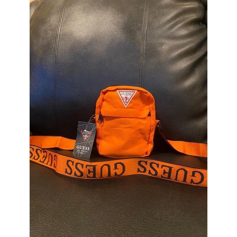 TAS SELEMPANG GUESS ORANGE HIGH QUALITY