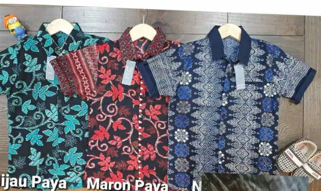 Kemeja Batik Anak Lengan Pendek