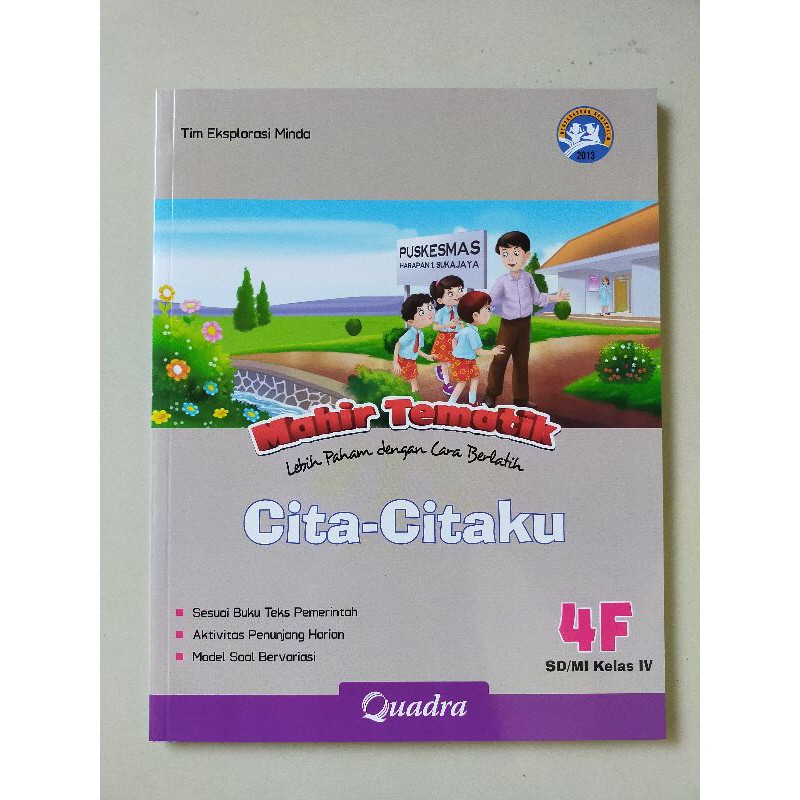 ORI satu paket buku mahir tematik K13 Quadra kelas 4 FGHI semester 2