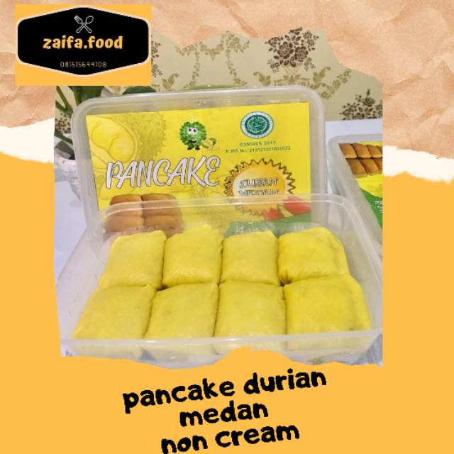 

Pancake durian medan non cream isi 8 / pancake duren premium