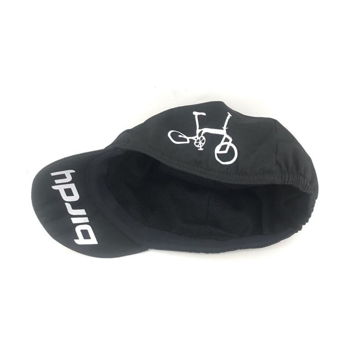 Cycling cap Birdy Topi sepeda Birdy Hitam BEST PRODUCT