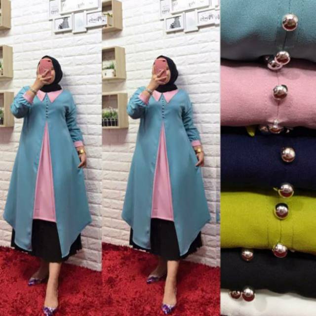 TUNIK AFIA 3V BLOUSE VINA BY VAVANI ORI