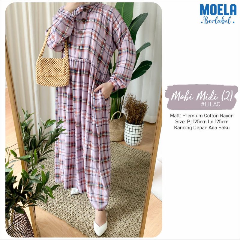 GAMIS JUMBO LD 125 SIZE XXL MIDI DRES MOBI BY ORIGINAL MOELA BERLABEL