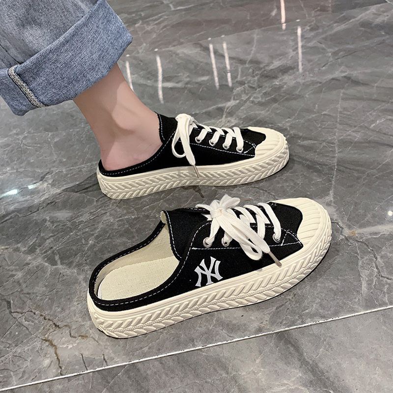 DDS1013 Sneakers Wanita Korea Import Sepatu Tali Kekinian Wanita-7