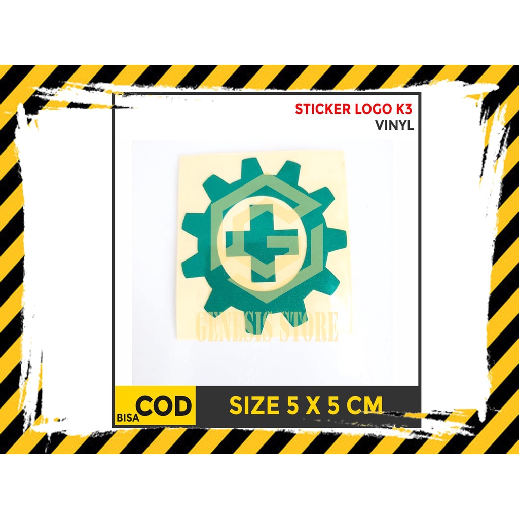 Sticker Logo Safety K3 untuk Helm Proyek Safety Keselamatan Kerja