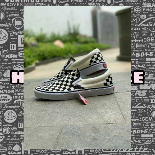 SEPATU VANS SLIP ON CHECKERBOARD GLOBA 100%ORIGINAL VANS ORIGINAL SEPATU PRIA SEPATU WANITA ORIGINAL