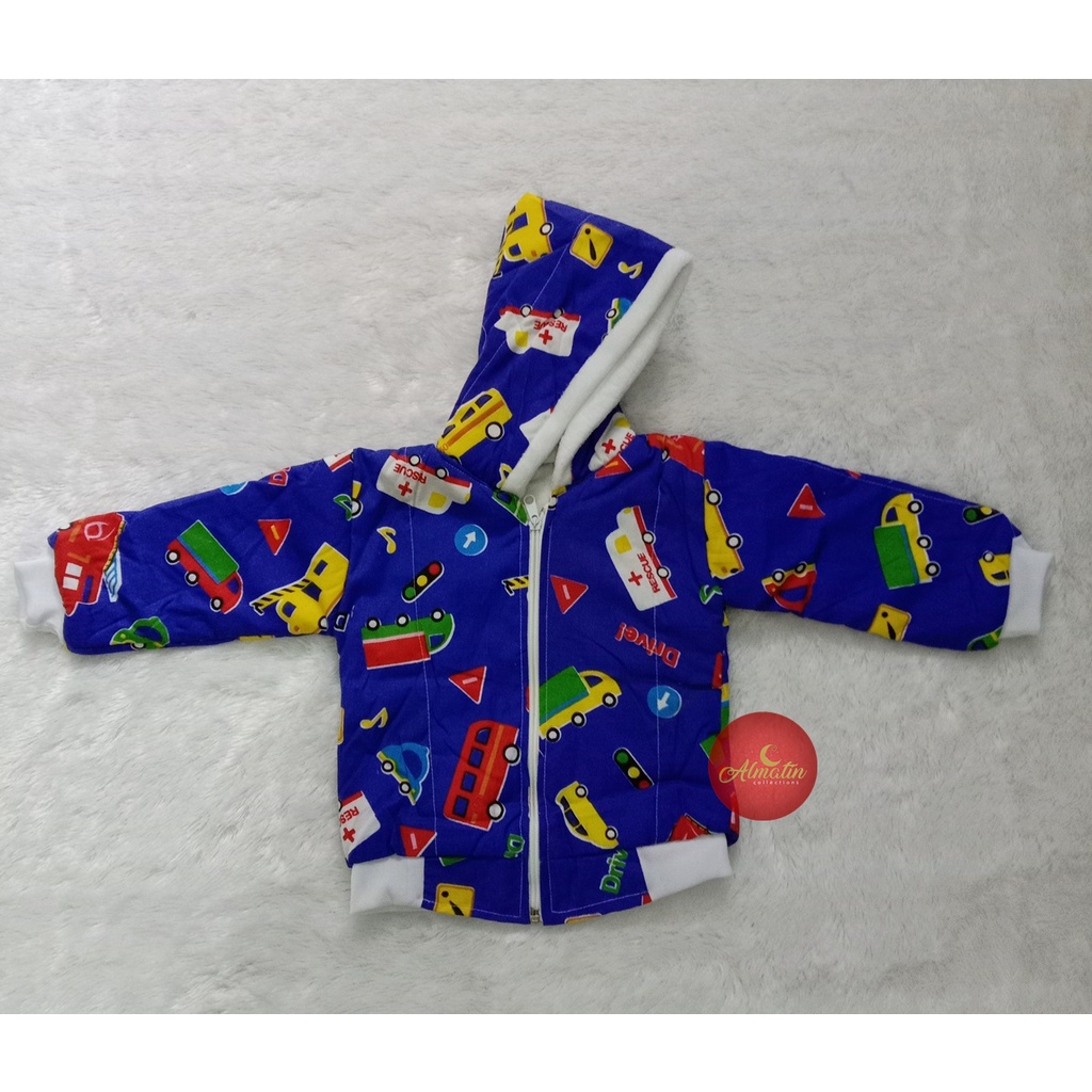 Sweater Bayi Hangat Karakter / Hoodie Fleece Anak