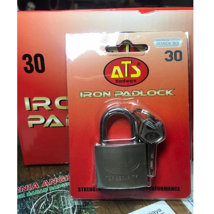 GEMBOK 30 PENDEK / GEMBOK SATIN ATS / SATIN ATS