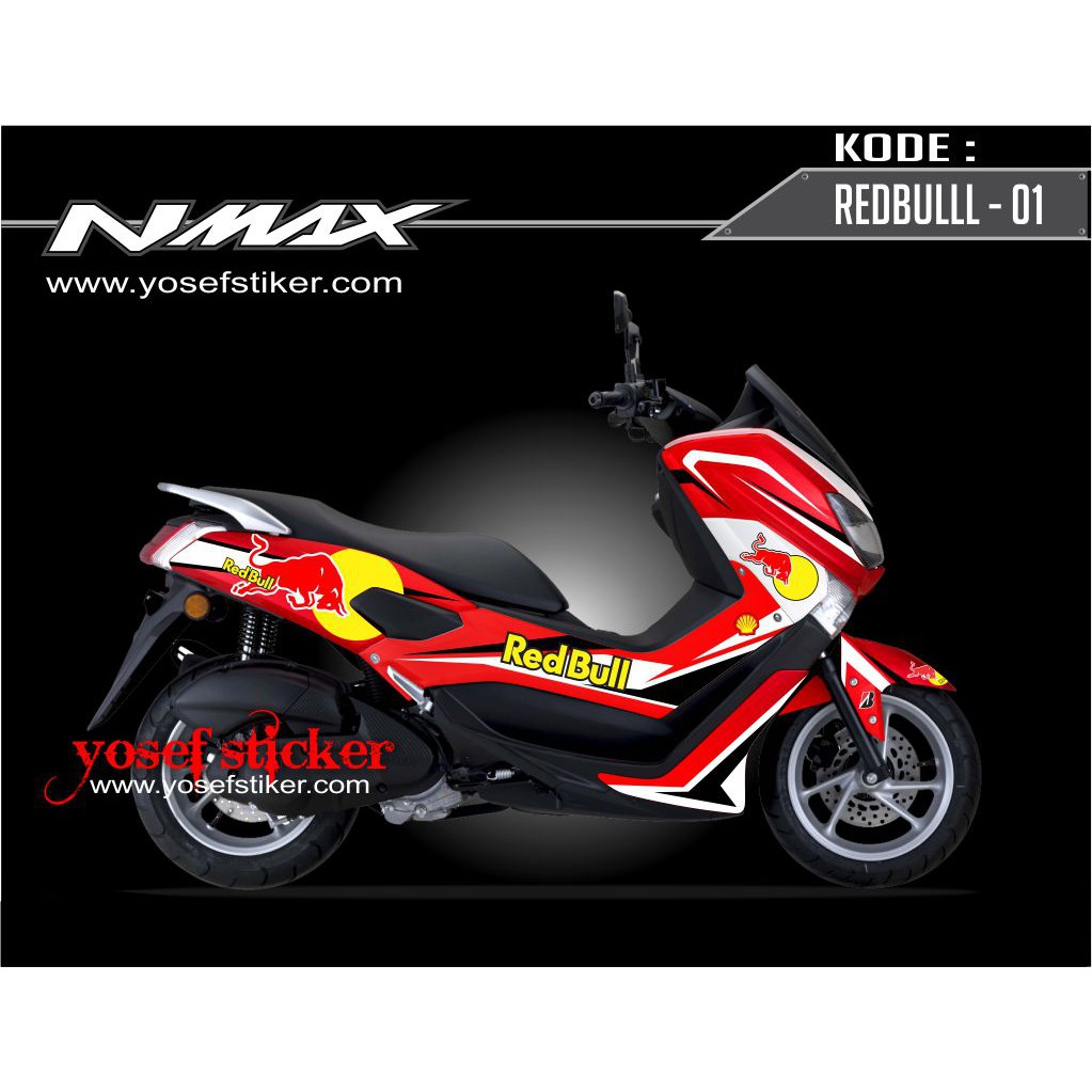 DECAL NMAX REDBULL - 01