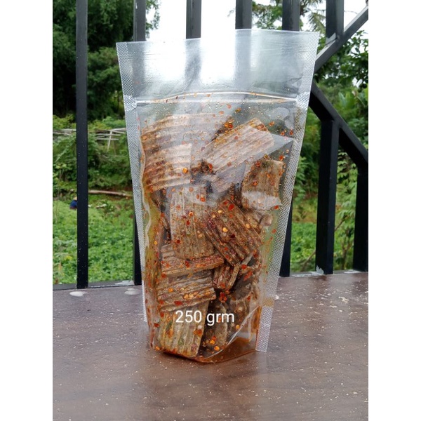 

Krupuk jengki pedas gurih renyah 250g