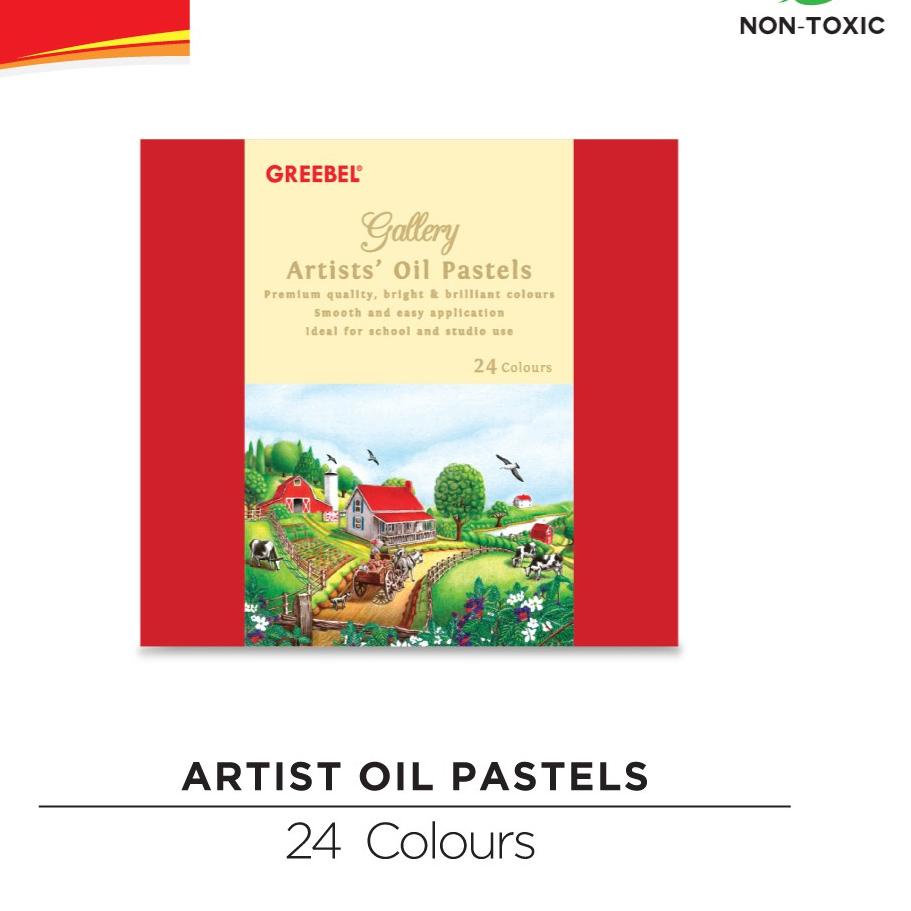 

Flash Sale - GREEBEL Artist Oil Pastel / crayon / krayon 24 Warna