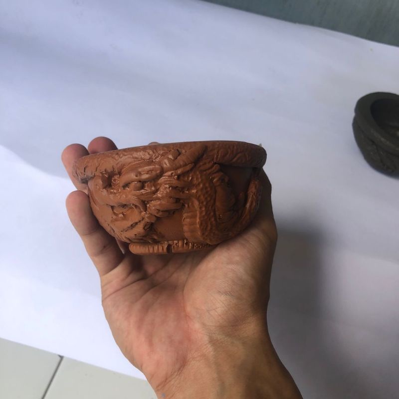 Pot Bonsai Resin Ornamen Naga Kecil
