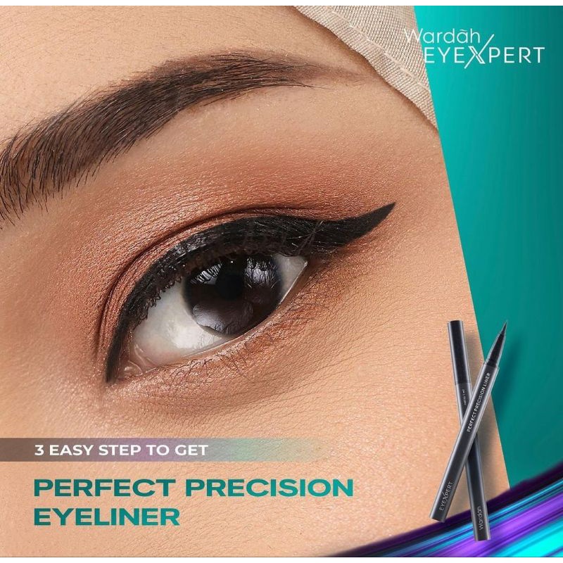 ✿ELYSABETHME✿ Wardah EyeXpert Perfect Precision Liner untuk garis mata anti luntur