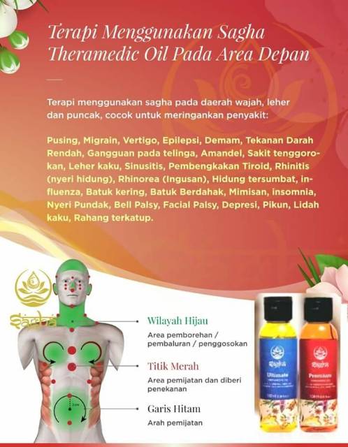 [BISA COD] Sagha Premium Oil | Minyak Urut Sakit Pinggang Stroke Syaraf Kejepit Rematik Asam Urat