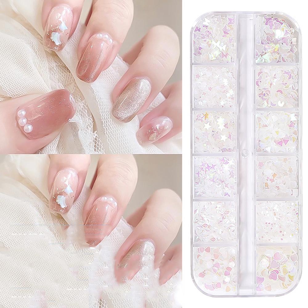 Mxbeauty Nail Art Sequin Butterfly Berbentuk Khusus Cellophane DIY Stiker Kuku