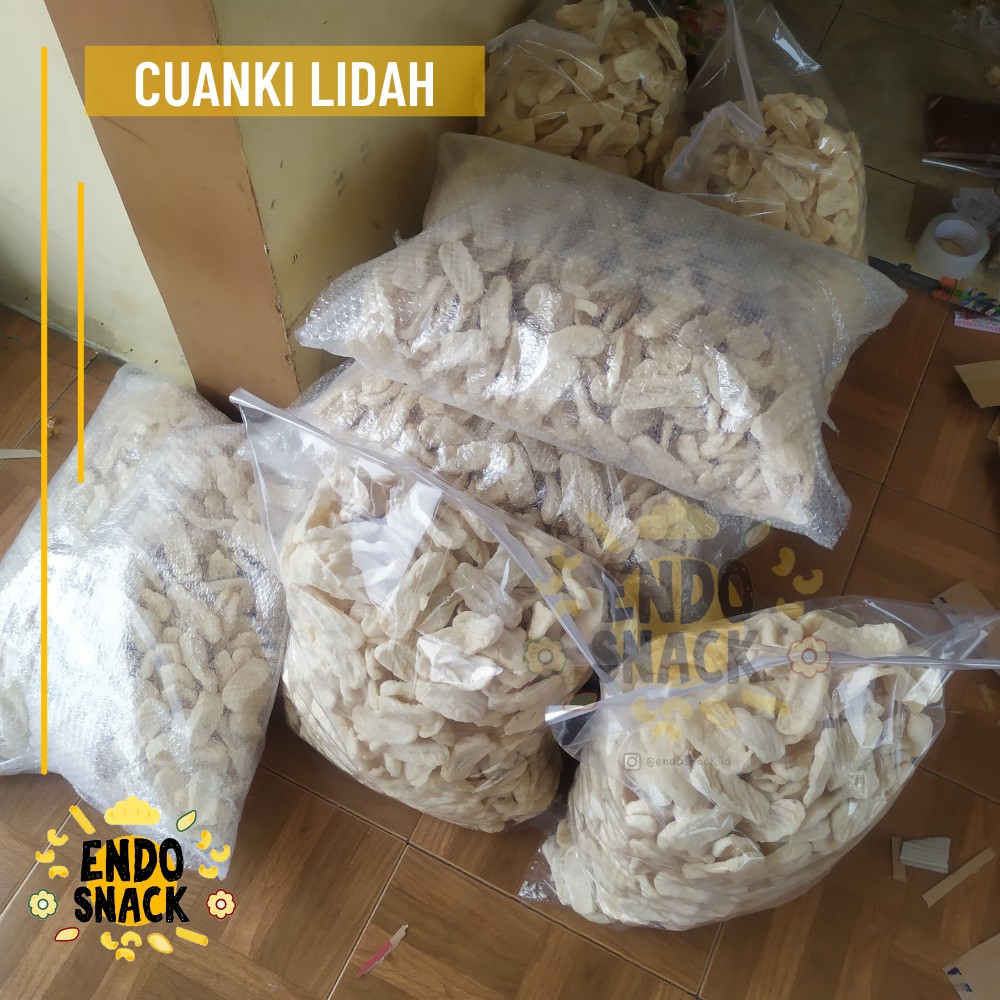 500 Pcs CUANKI LIDAH 1 Bal Cuanki Batagor Khas Garut Pelengkap Baso Aci, Seblak, Mie Instan