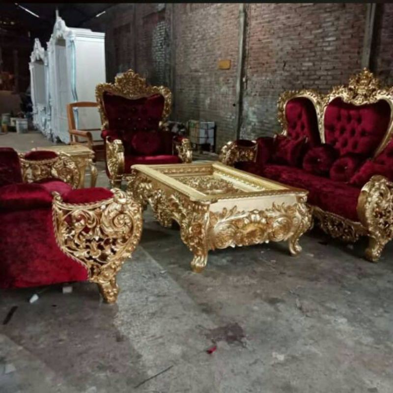 Kursi Sofa Tamu Ukiran Mewah Meubel Jepara