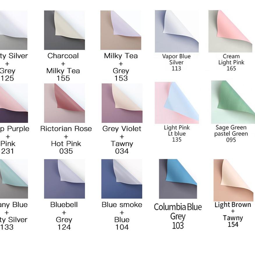 

Neew..product!! BICOLOR CELLOPHANE part 2 (PACK; 58 x 58 cm) - Kertas Bunga Wrapping PaperU9E09