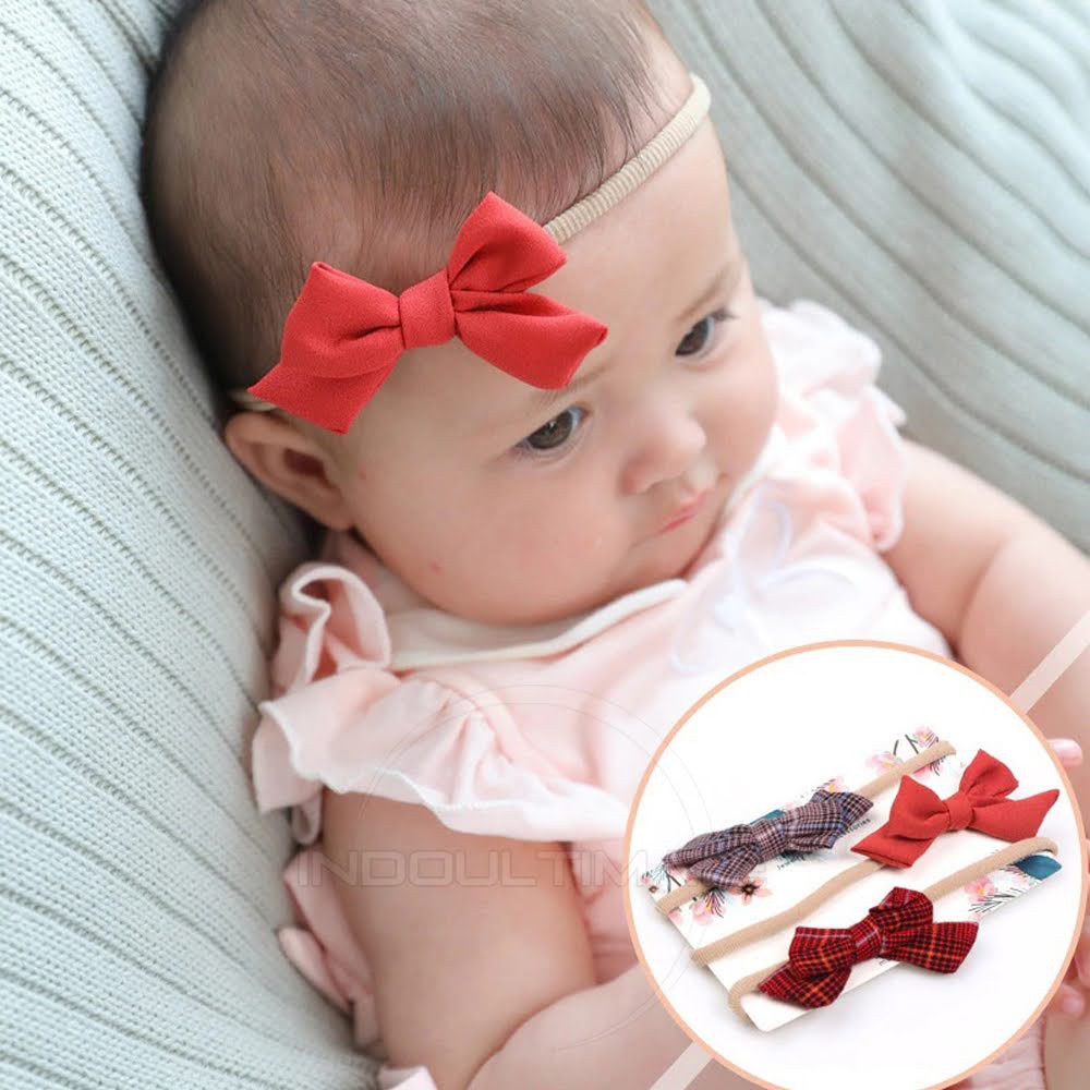 3in1 Bando Bayi Pita Rambut Bayi Bando Anak Bando Anak Bayi Bandana Bayi Baby Headband TY-33