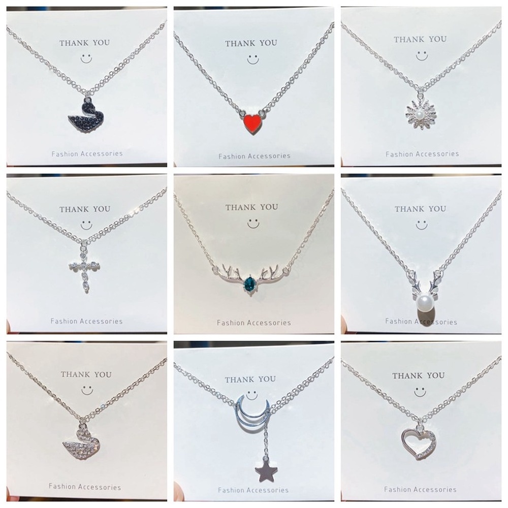 Kalung Klavikula Hias Liontin Gaya Korea Untuk Perempuan