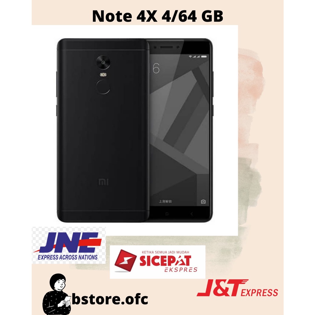 XIAOMI REDMI NOTE 4X 4/64 GARANSI 1 TAHUN