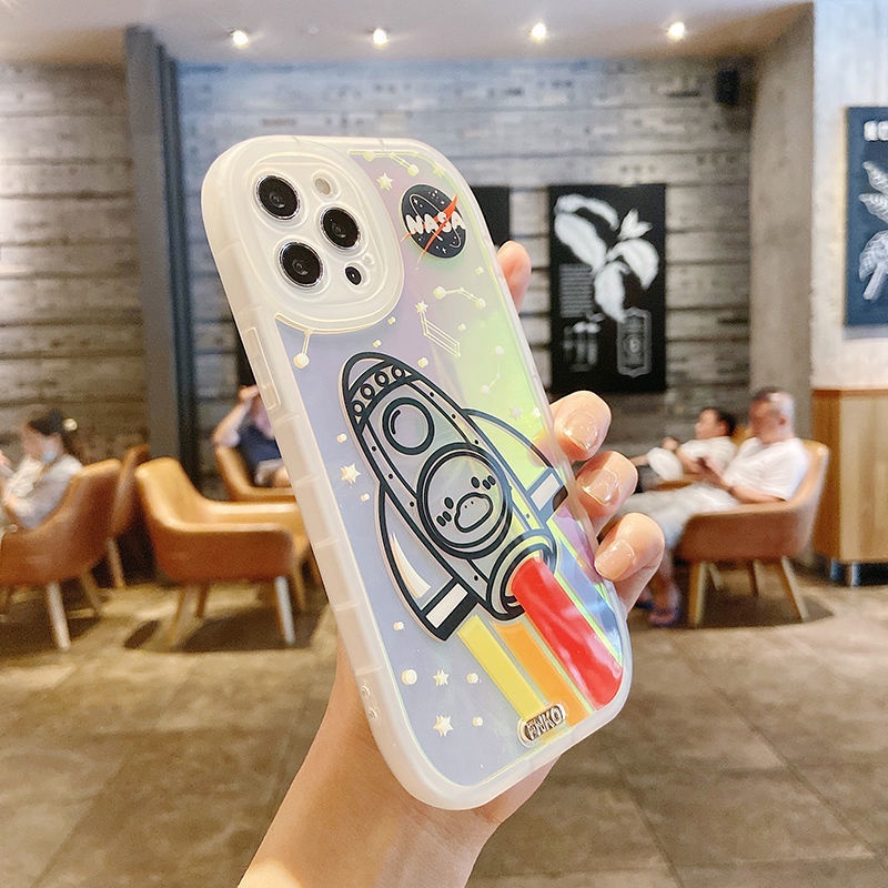 Case Desain Print Rocket Constallation Untuk IPhone 12 13 11 Pro Max X Xs Max Xr Erfd