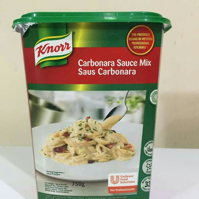 

Produk Terbaik - Knorr Carbonara Sauce Mix / Saus Karbonara 750Gr