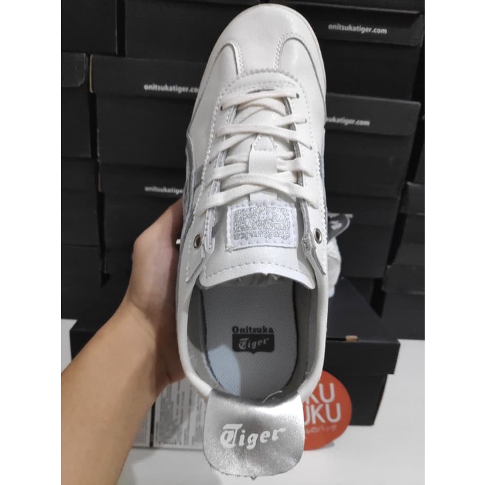 Sepatu Oni Mexico 66 White Silver Leather BNIB