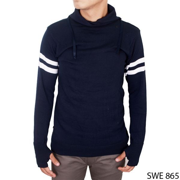 Sweater Vest Mens Fashion Rajut Dongker – SWE 865