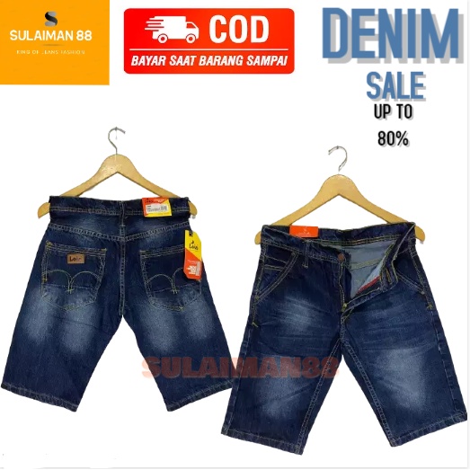 Lois Pendek Original / Celana Lois Pendek / Jeans Pendek Pria