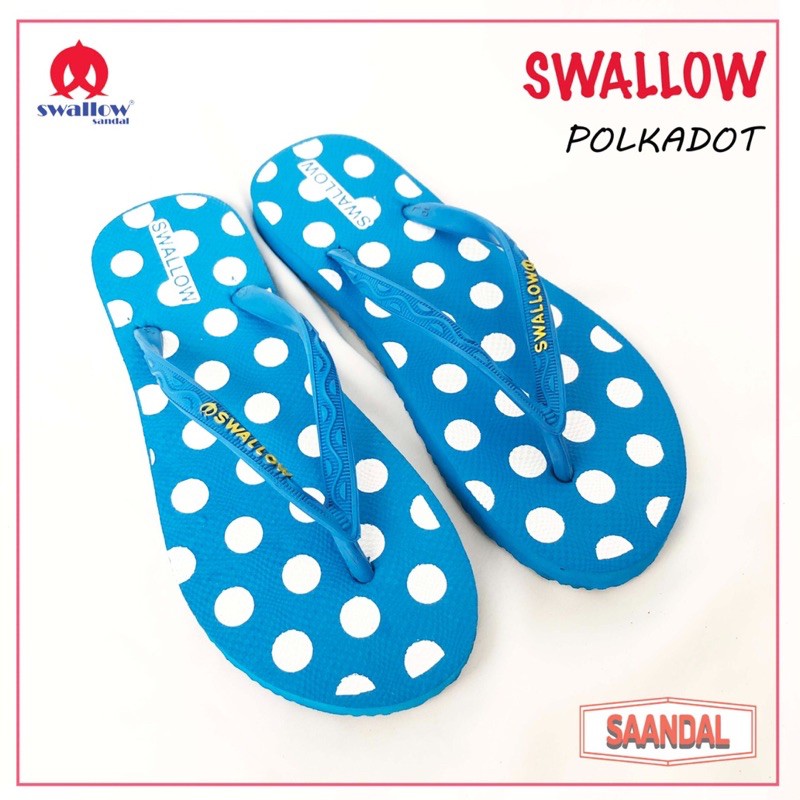 Sandal Jepit Wanita Swallow Polkadot Original (Bisa Eceran)