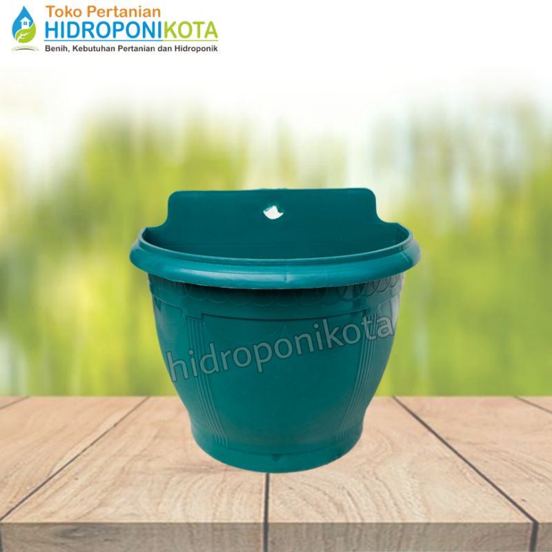 JET - pot dinding GARDEN hijau - pot tembok - pot bunga - pot plastik