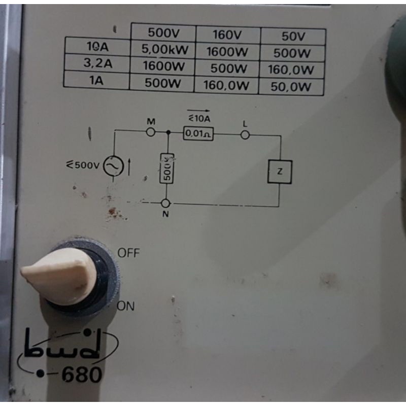 Digital Watt Phase Angle Meter BWD 680