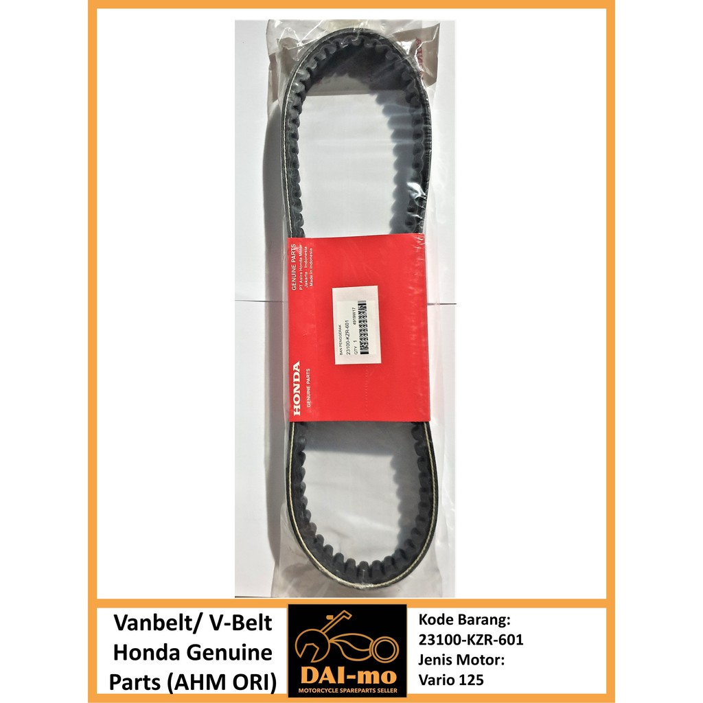 Vanbelt Vario 125 Honda Asli 23100-KZR-601/ Vbelt/ van belt/ v belt/ v-belt AHM Ori