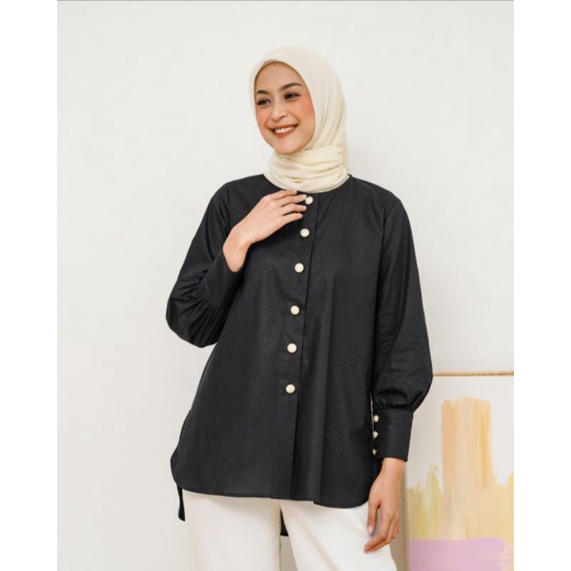 Chintya Blouse - Black S by Geulis