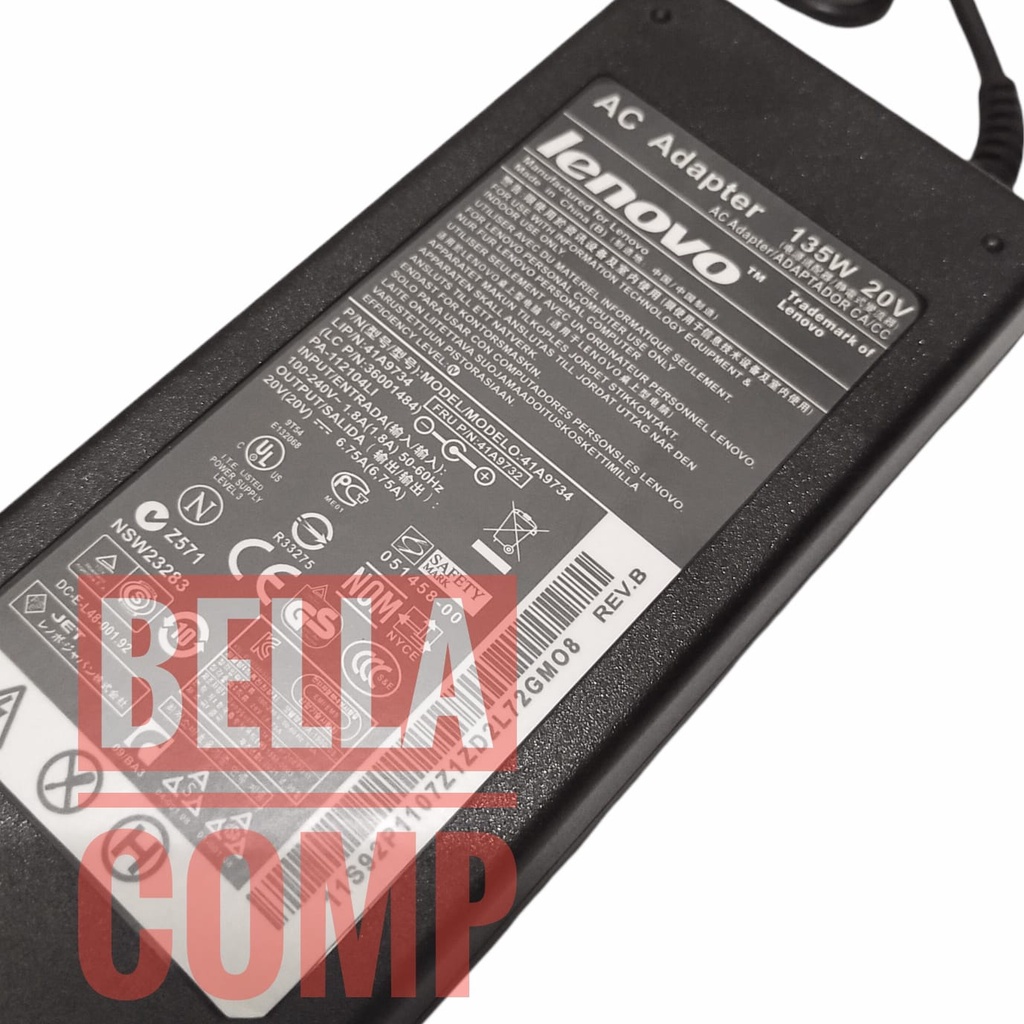 LENOVO THINKPAD.20V 6.75A 135W 7.9*5.5mm Adaptor Charger Casan Laptop Lenovo ThinkPad T520 T520i T530 W510 3pin W520 W530 45N0058