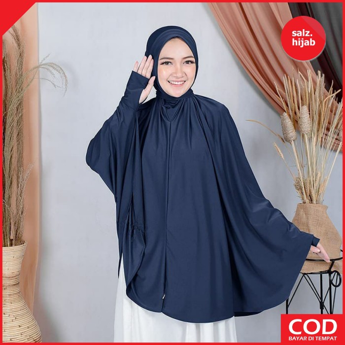 Jilbab Cadar Bergo Masker Bergo Lengan Panjang Jilbab Masker Jumbo Kania 4in1-6