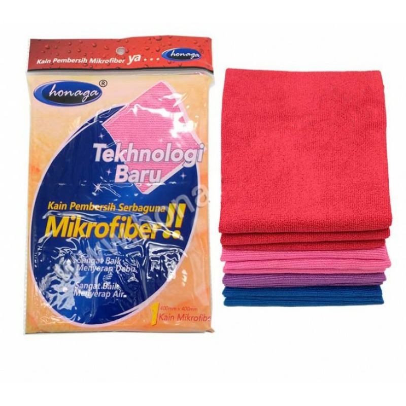 Kain lap microfiber honaga premium khusus untuk poles &amp; detailing