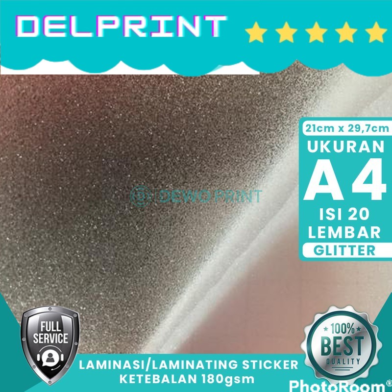 Jual Laminasi Laminating Sticker Motif Glitter Ukuran A Cm X Cm