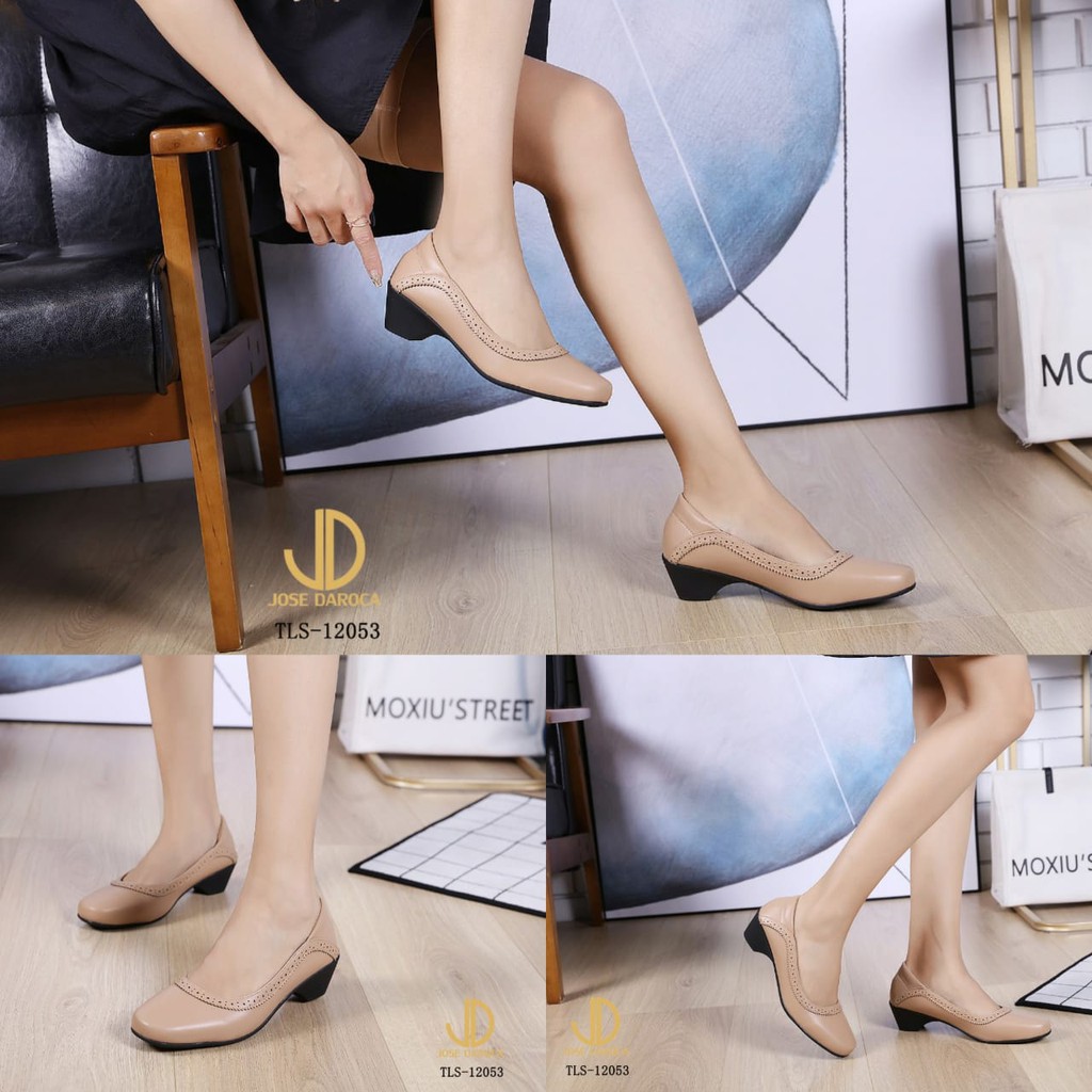 JOSE DAROCA Sepatu Heels Pump Kulit # TLS-12053 # ORIGINAL