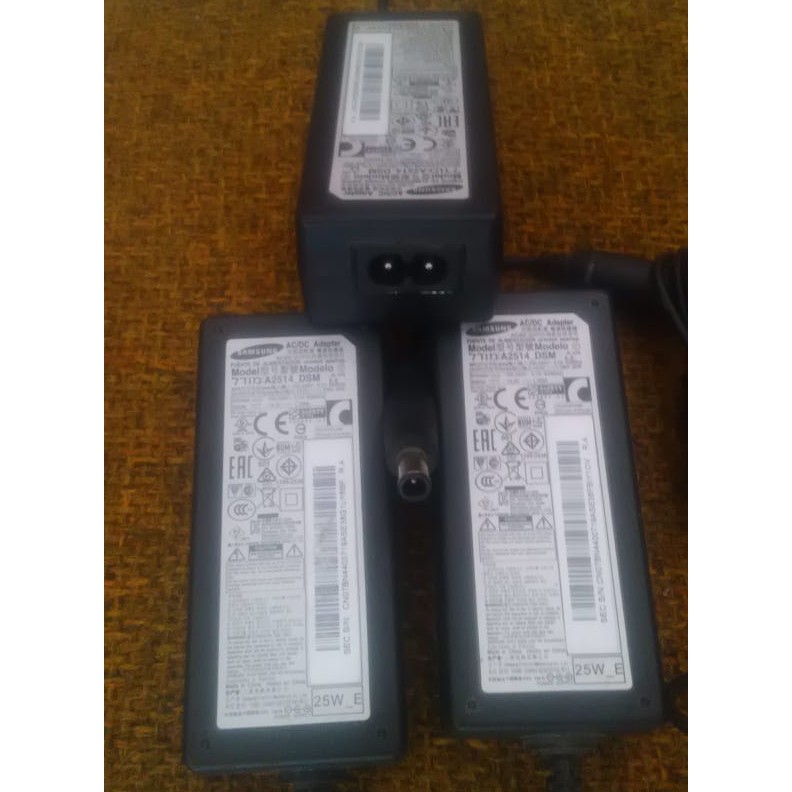 Adaptor Charger Samsung ori (bekas)14V 1.786A untuk LED LCD TV Monitor LG 12V 19V